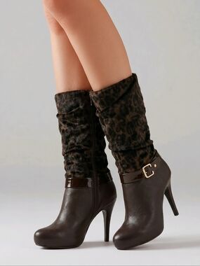 🛍️Heeled platform boots